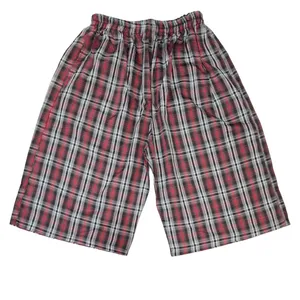 شلوارک مردانه مدل نخی طرح چهارخانه