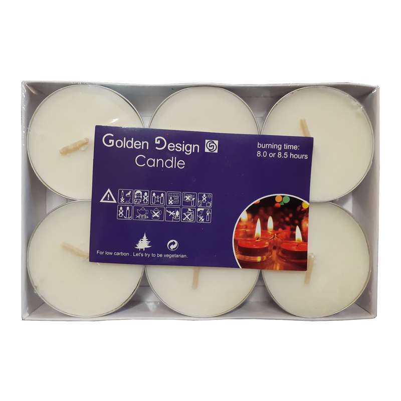 شمع وارمر مدل Golden Desgin بسته 6 عددی