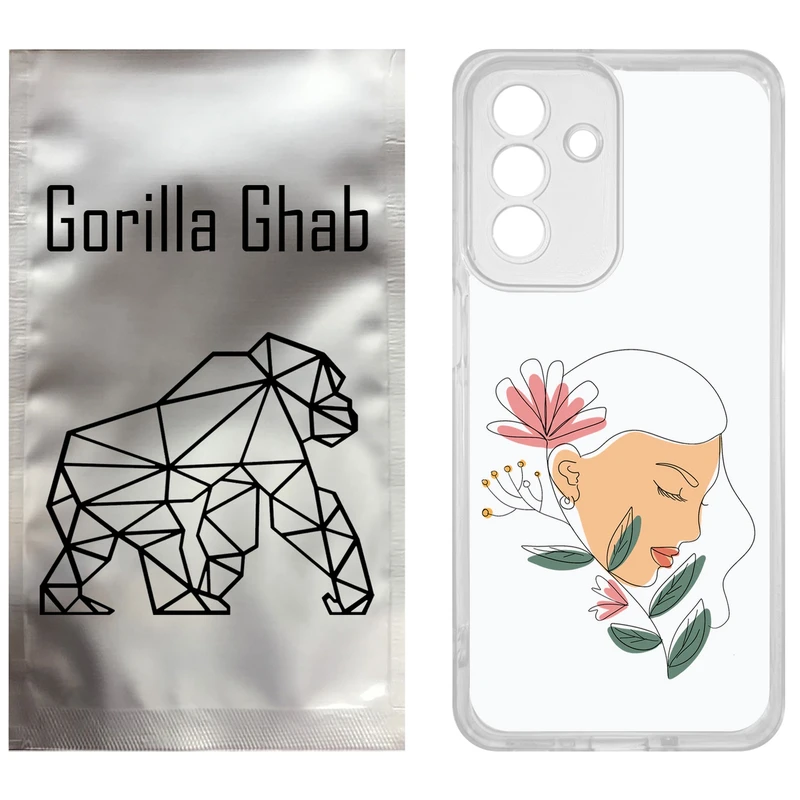 کاور گوریلا قاب مدل CLG کد 53 طرح صورت زن مناسب برای گوشی موبایل سامسونگ Galaxy A26 / A17