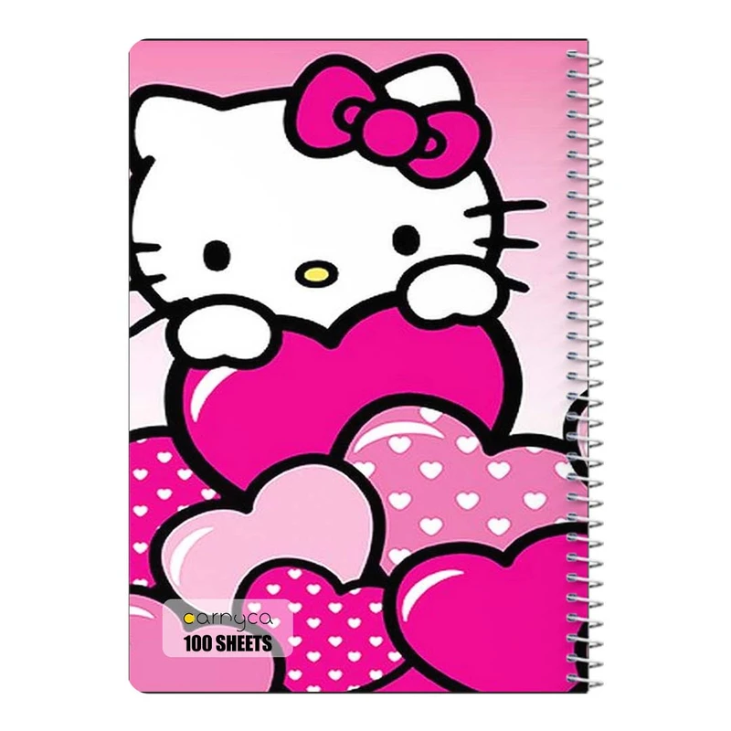 دفتر مشق 100 برگ سیمی کارنیکا طرح هلو کیتی hello kitty کد 79931