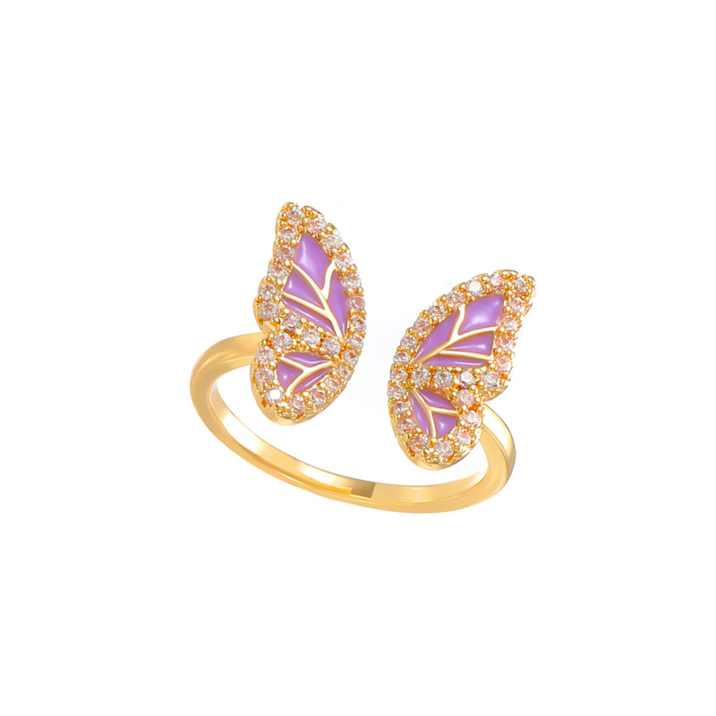 انگشتر دخترانه مدل پروانه CO