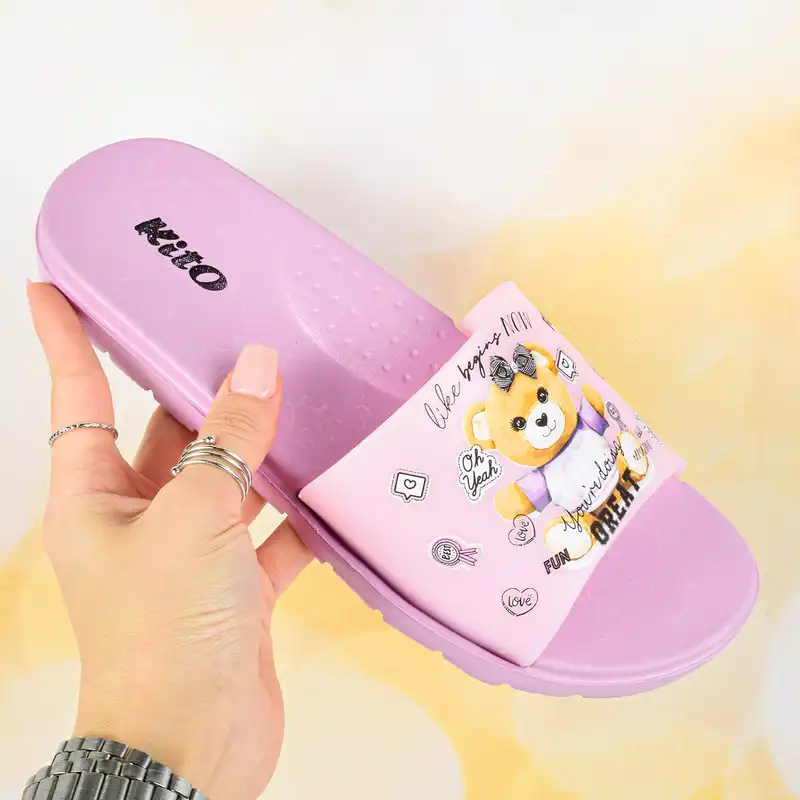 دمپایی زنانه کیتو مدل FUNNY TEDY BEAR BNF.4004