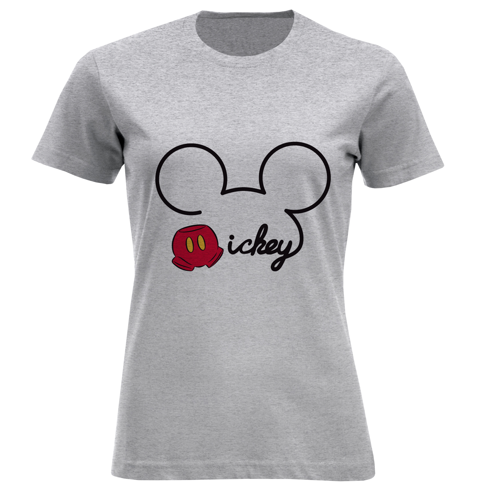 تی شرت آستین کوتاه زنانه مدل میکی D984