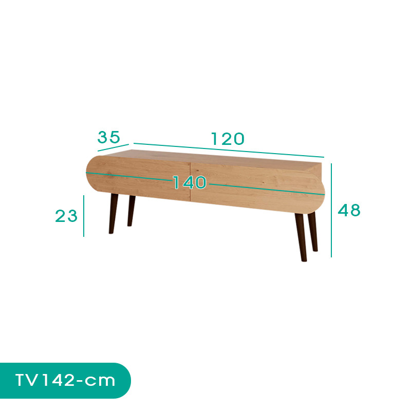 میز تلویزیون اسمردیس مدل TV142 - MDF