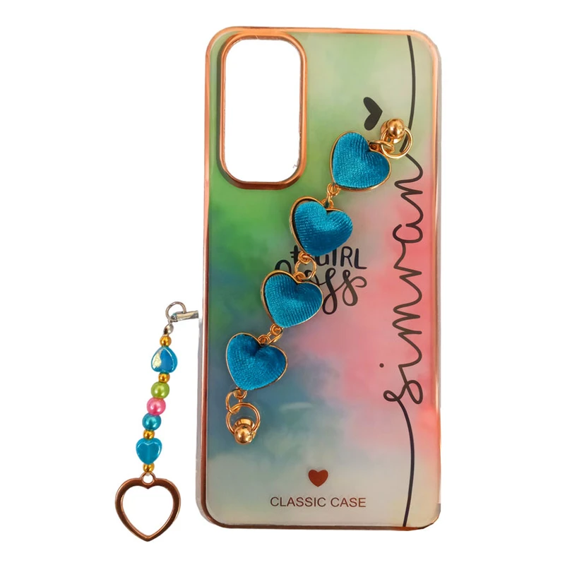 کاور طرح ماربل مدل قلب کد A9969 مناسب برای گوشی موبایل شیائومی Redmi Note 11s / Note 11 4G به همراه بند آویز