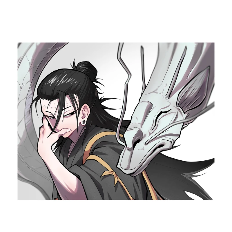 استیکر لپ تاپ و موبایل مدل انیمه طرح جوجوتسو کایسن سوگورو گتو jujutsu kaisen suguru geto کد 704