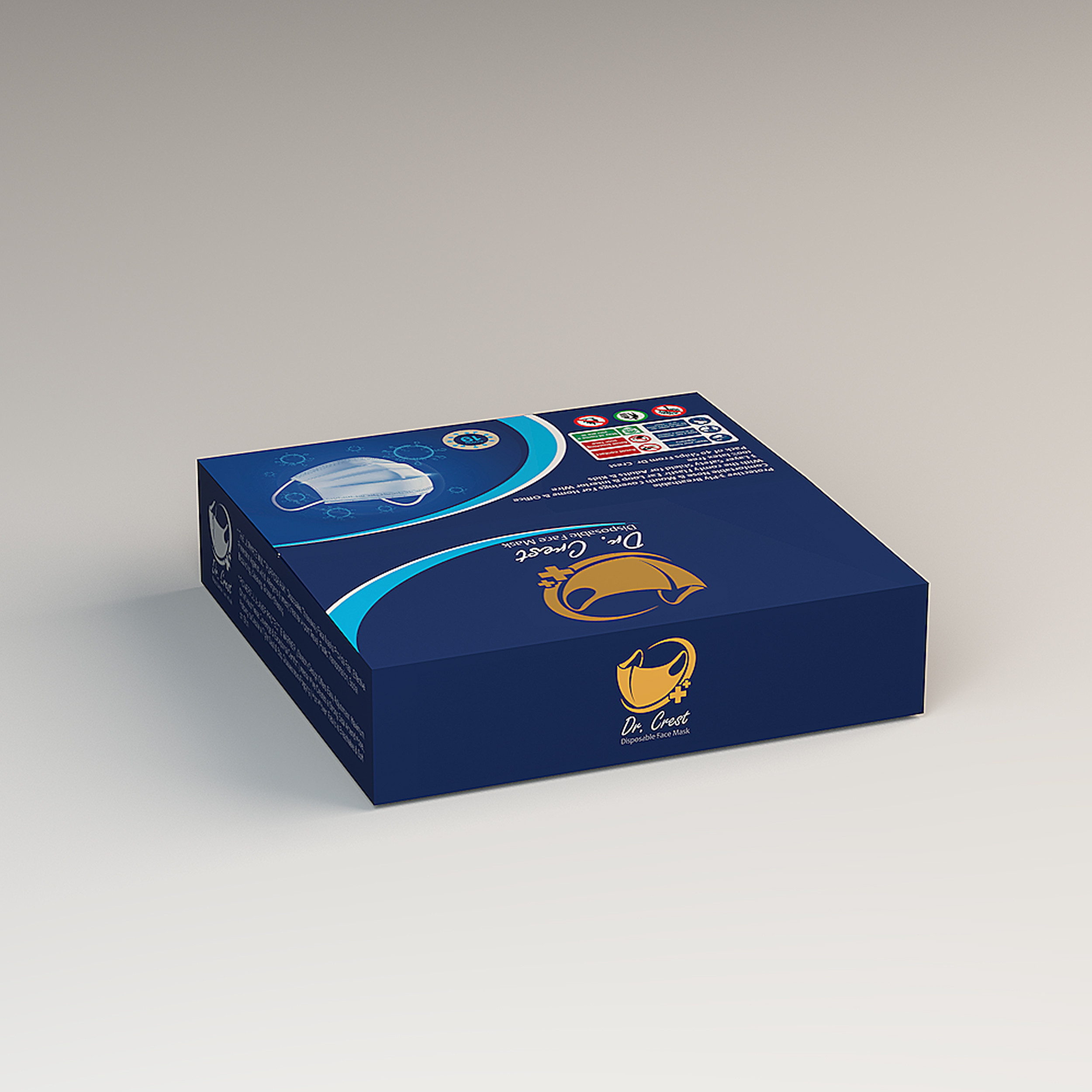 ماسک تنفسی دکتر کرست مدل Dr-G40 بسته 40 عددی