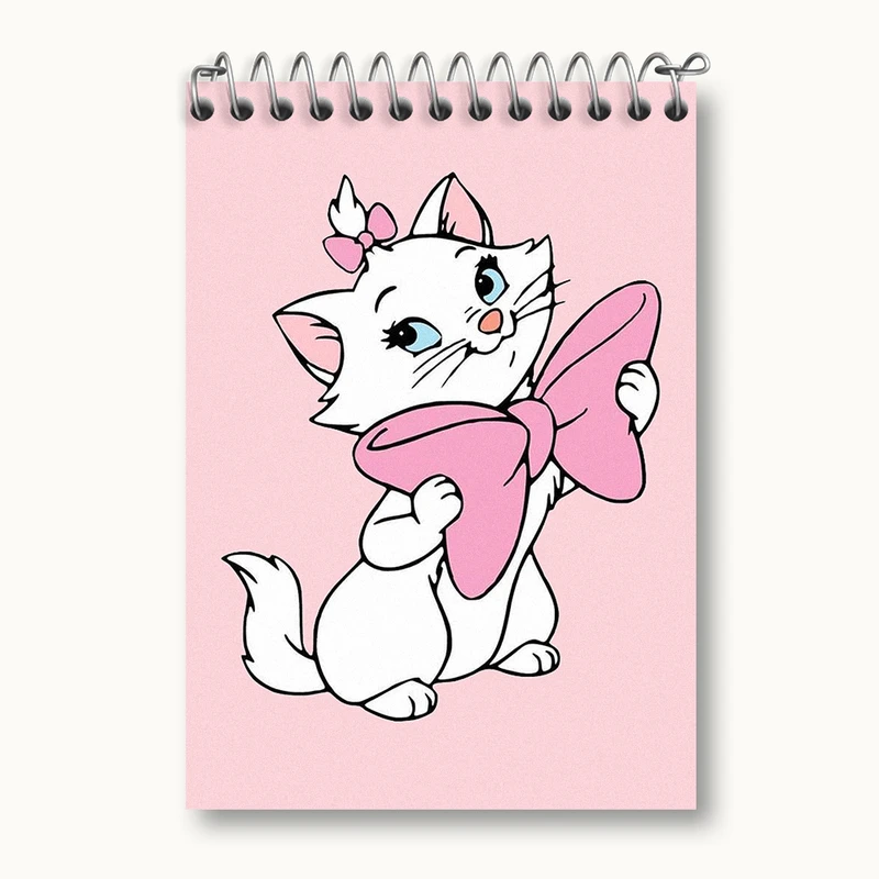 دفتر یادداشت 50 برگ خندالو طرح گربه ماری (Marie) کد N1822