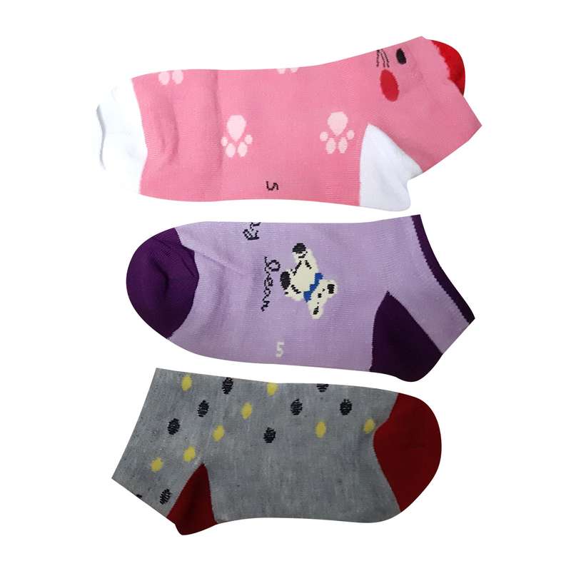 جوراب دخترانه کد 66 بسته 3 عددی