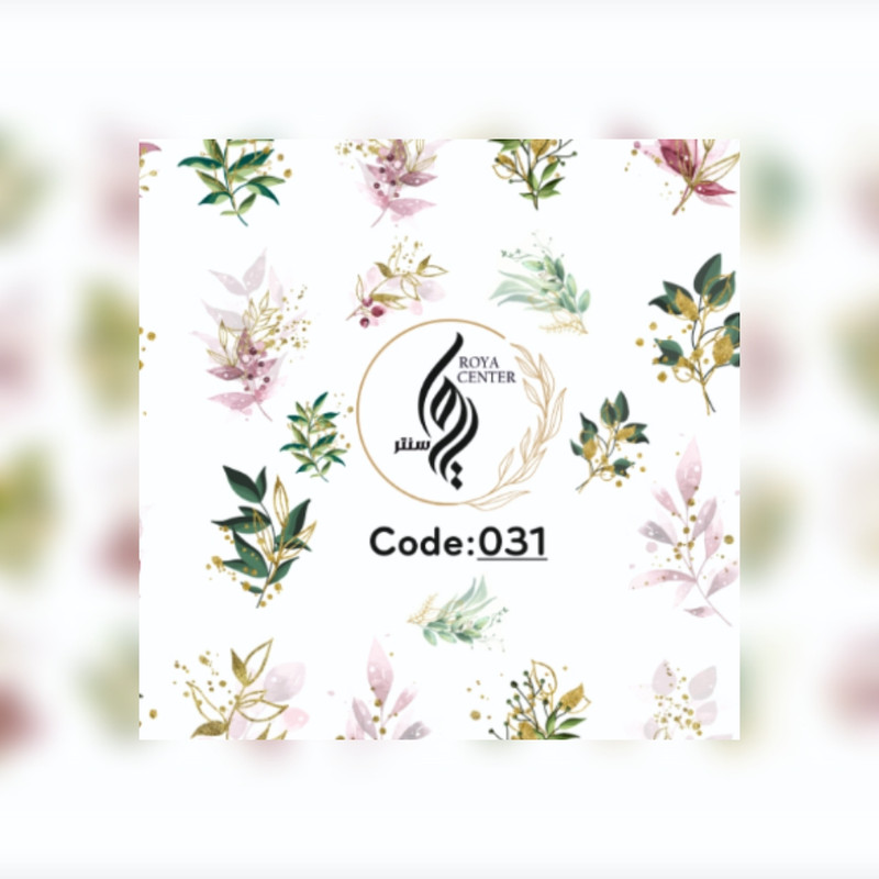 برچسب لنز ناخن مدل 031