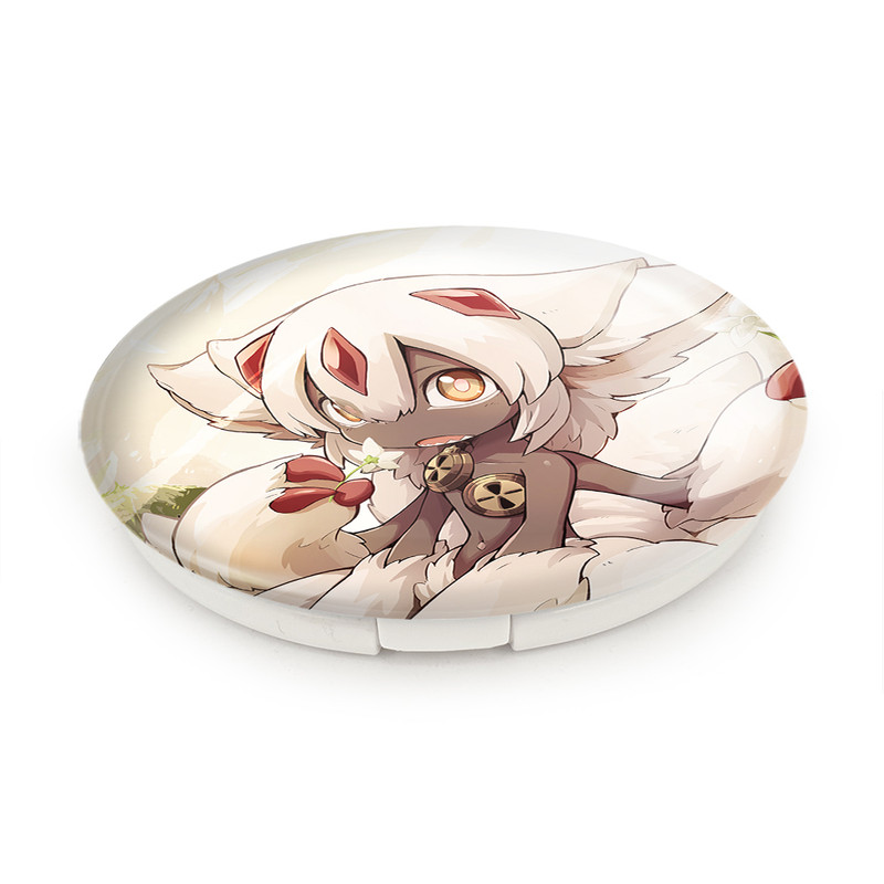 آینه جیبی خندالو طرح فاپوتا انیمه ساخته شده در پرتگاه Made in Abyss مدل تاشو کد 22113 آینه جیبی خندالو طرح فاپوتا انیمه ساخته شده در پرتگاه Made in Abyss مدل تاشو کد 22113