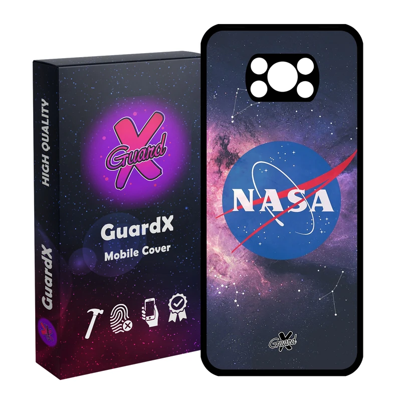کاور گارد ایکس طرح Nasa مدل Glass10012 مناسب برای گوشی موبایل شیائومی Poco X3 Pro