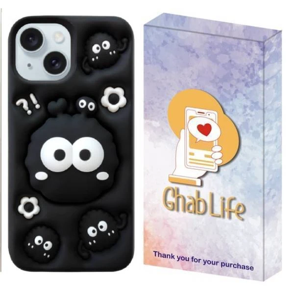 کاور قاب لایف مدل استند شو طرح MICROBE مناسب برای گوشی موبایل اپل iPhone 14