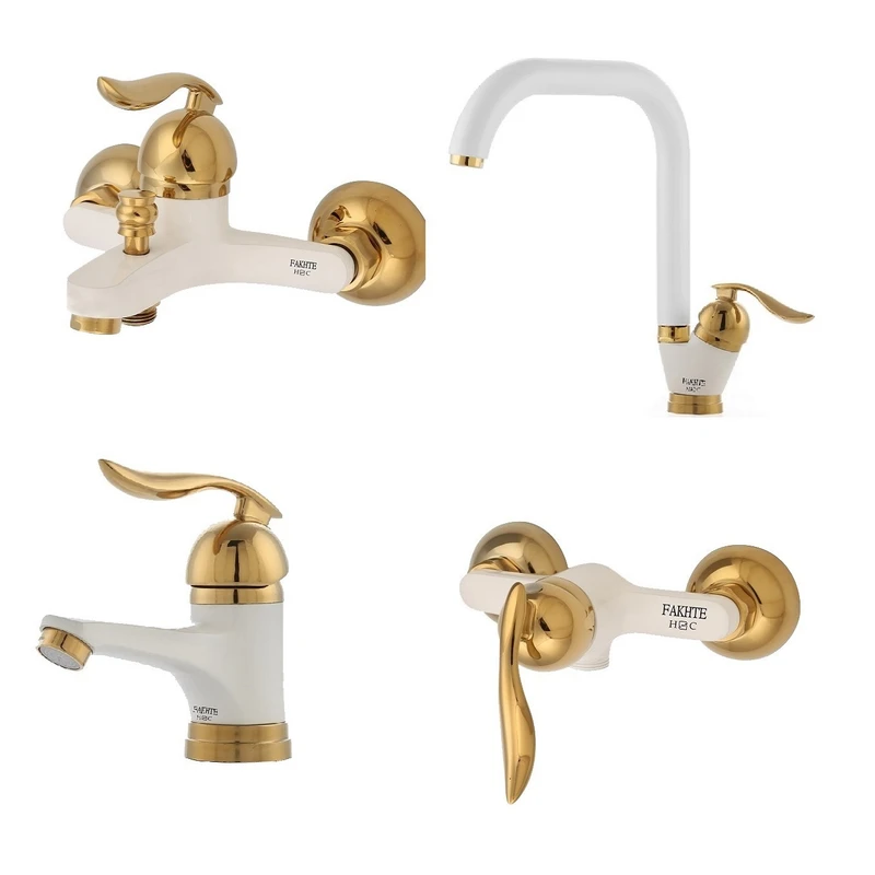 ست شیرآلات فاخته مدل قهرمان سازه کدST-2KH مجموعه 4 عددی