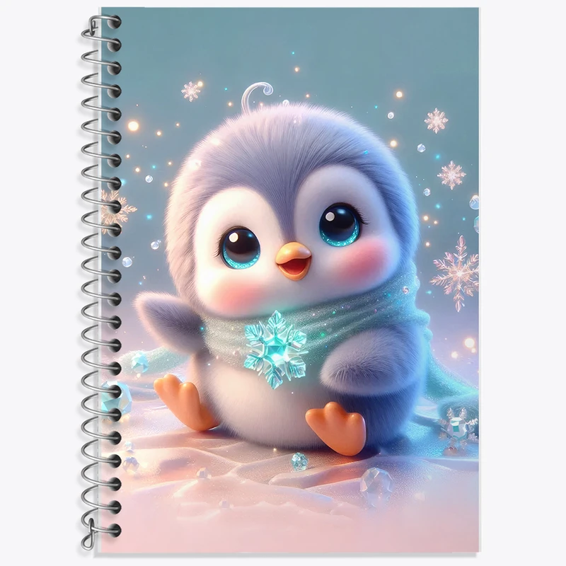 دفتر نت موسیقی 50 برگ خندالو طرح پنگوئن کیوت کد F5369