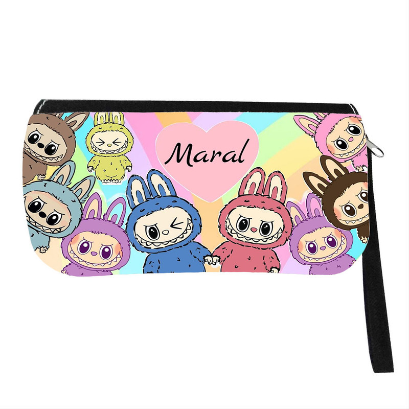 جامدادی پاد آفرین مدل فانتزی طرح عروسک لبوبو ترند اسم مارال کد p36