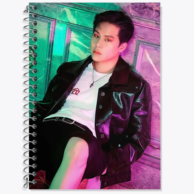 دفتر زبان 50 برگ خندالو مدل سه خط طرح جوهان گروه مانستا اکس MONSTA X کد 12247