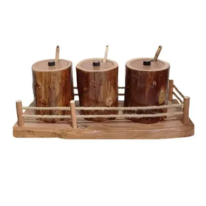 ست جای ادویه 3 پارچه مدل دیار به همراه استند