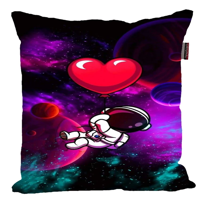 کوسن پاد آفرین مدل فانتزی طرح فضانورد و قلب کد 906