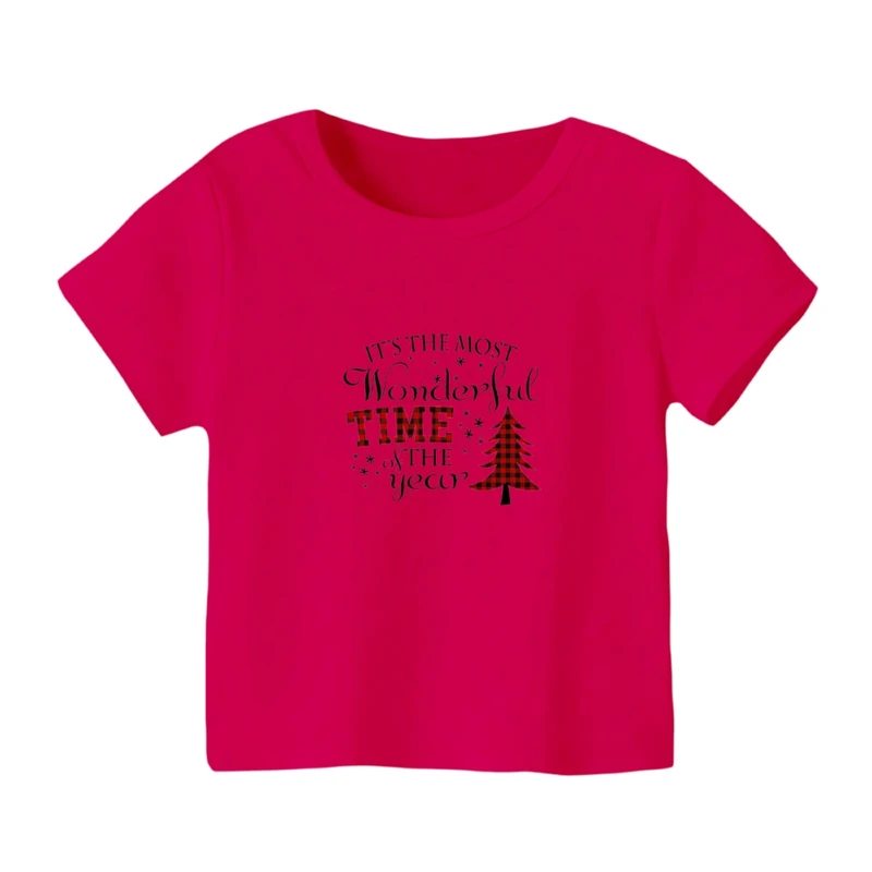 تی شرت آستین کوتاه بچگانه مدل نوشته کریسمس کد 24