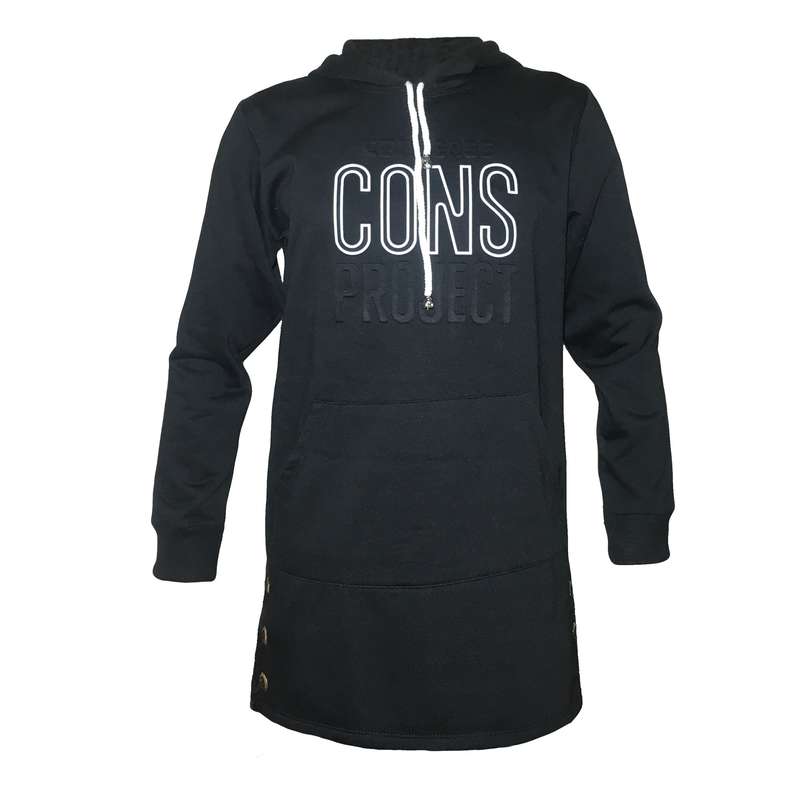 هودی زنانه مدل بغل پرچ دار کد 7977