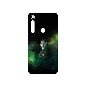 MAHOOT Scarlett Johansson Cover Sticker for Motorola One Macro