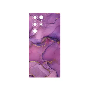 MAHOOT Purple Marble Cover Sticker for Samsung Galaxy S22 Ultra 5G