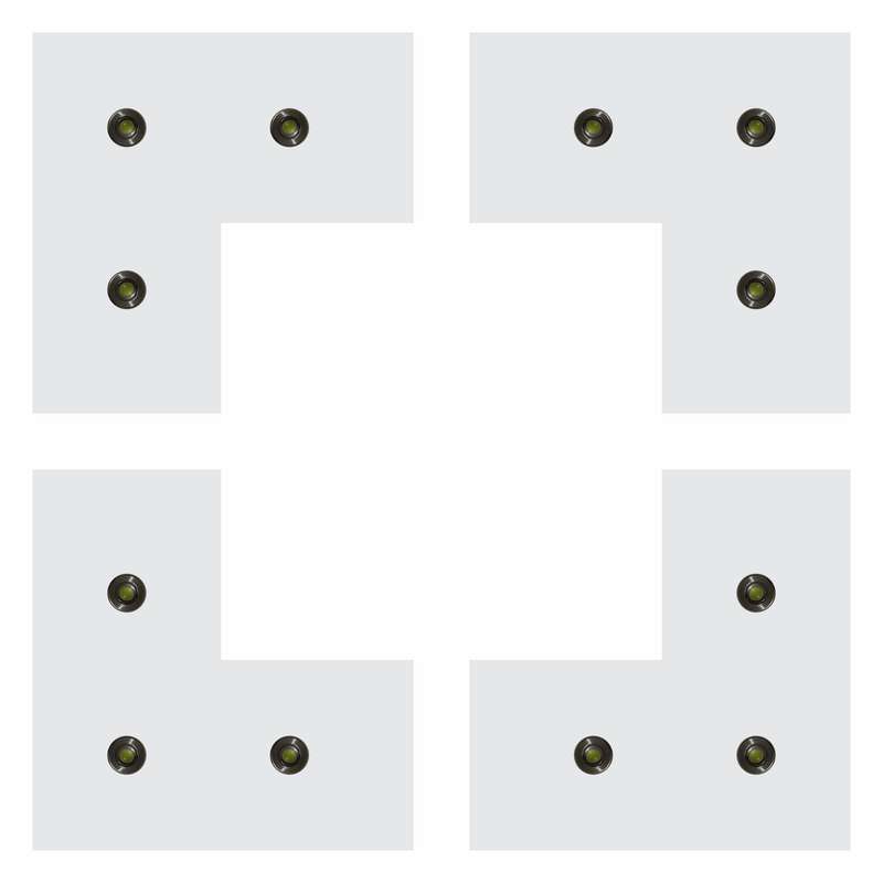 کناف پیش ساخته سقف مدل آرک طرح چند وجهی کد LS4 بسته 4 عددی