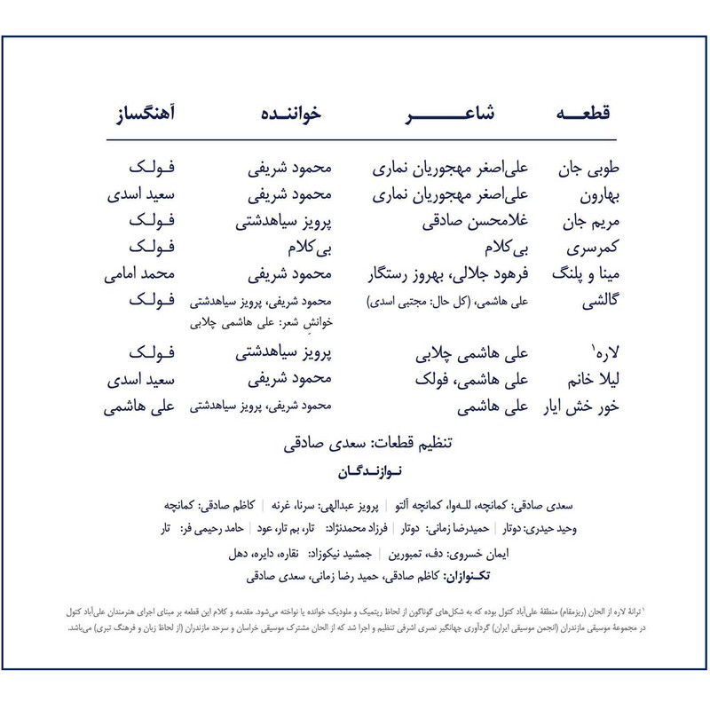 آلبوم موسیقی ماه ده و چار اثر محمود شریفی و سید پرویز سیاهدشتی نشر مهرآوا آلبوم موسیقی ماه ده و چار اثر محمود شریفی و سید پرویز سیاهدشتی نشر مهرآوا