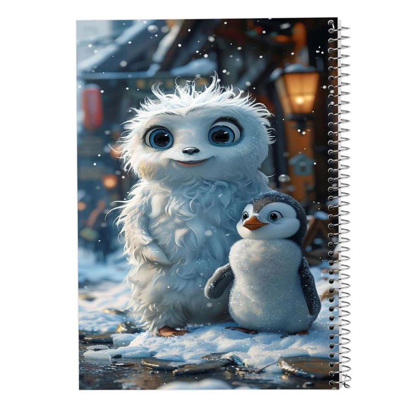 دفتر ژورنال نویسی 50 برگ مدوپد مدل نقطه ای طرح موجودات فانتزی کد DF16437