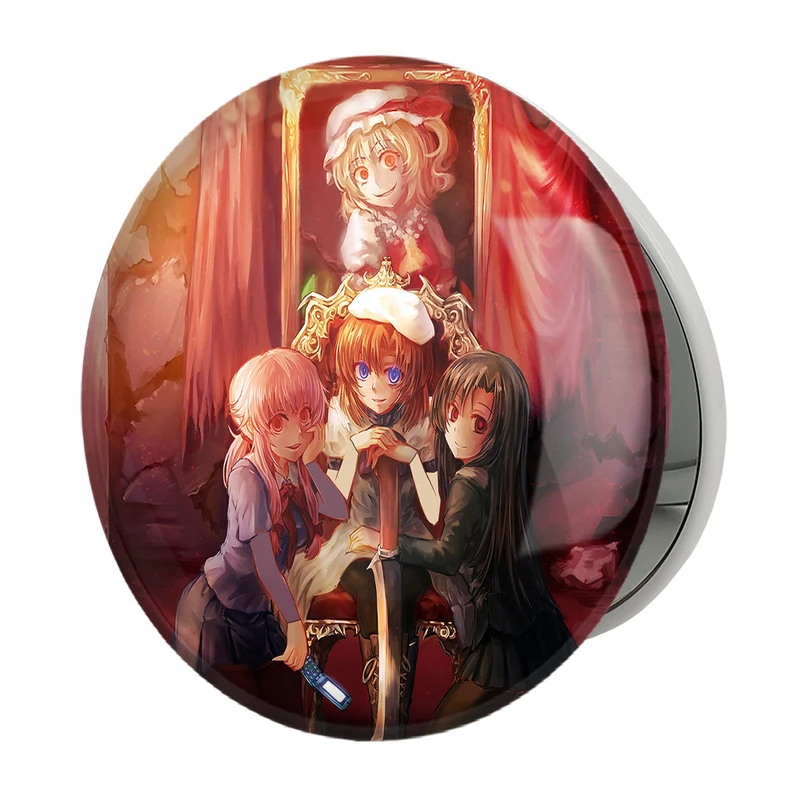 آینه جیبی خندالو طرح یونو و رنه انیمه میرای نیکی مدل تاشو کد 32374