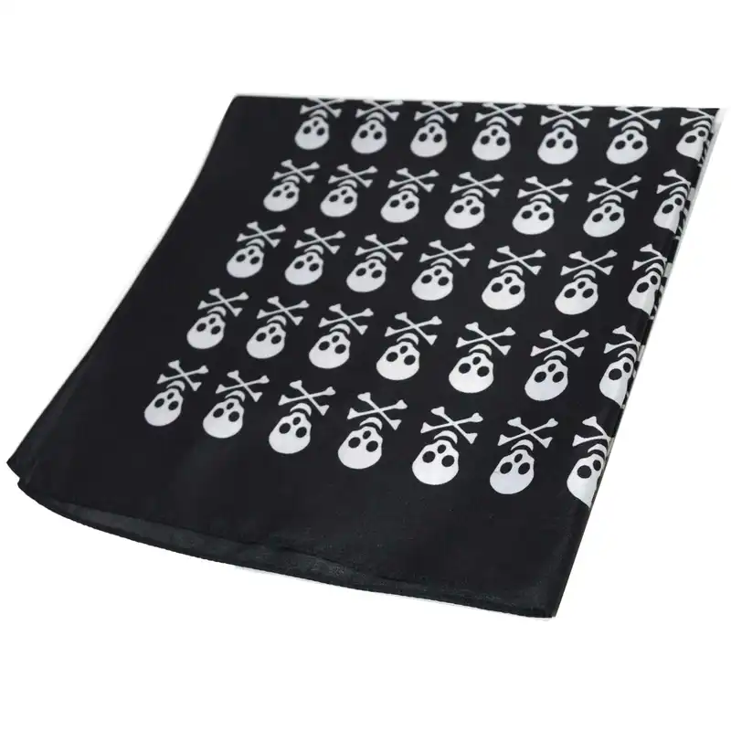 دستمال سر و گردن طرح اسکلت کد 001