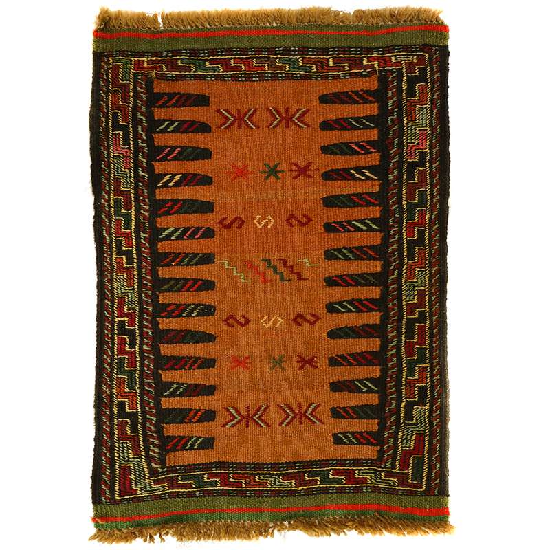 گلیم دستبافت نیم متری مدل تمام بافت خراسان کد 410207