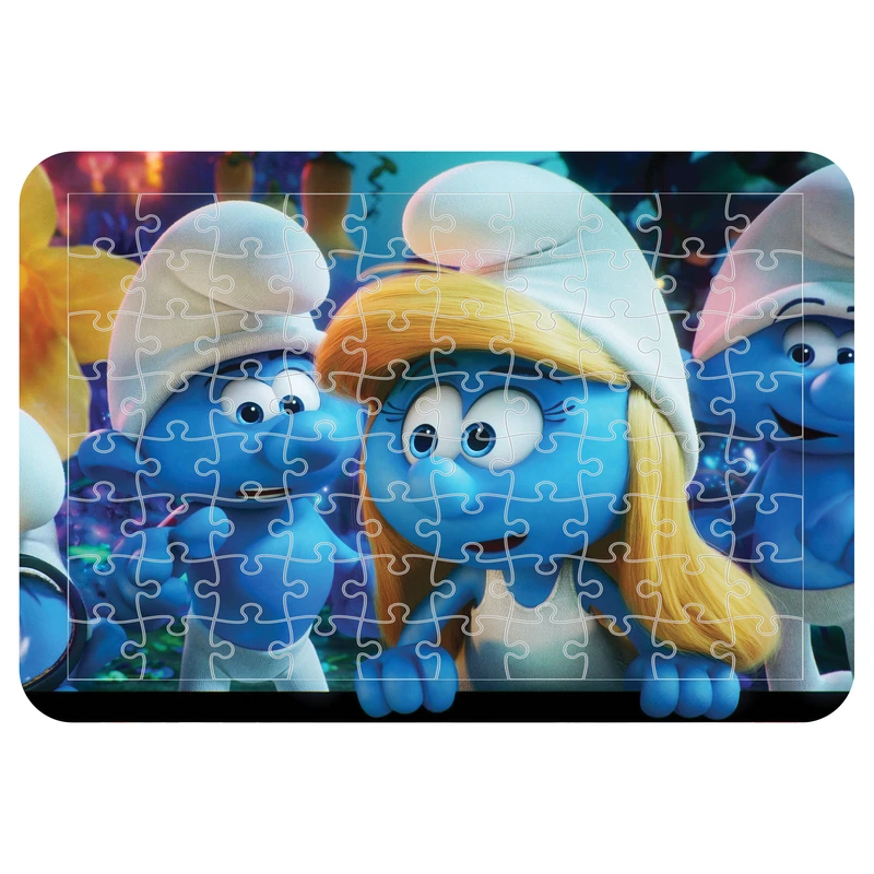 پازل 54 تکه مدل CHB1176 طرح انیمیشن اسمورف ها