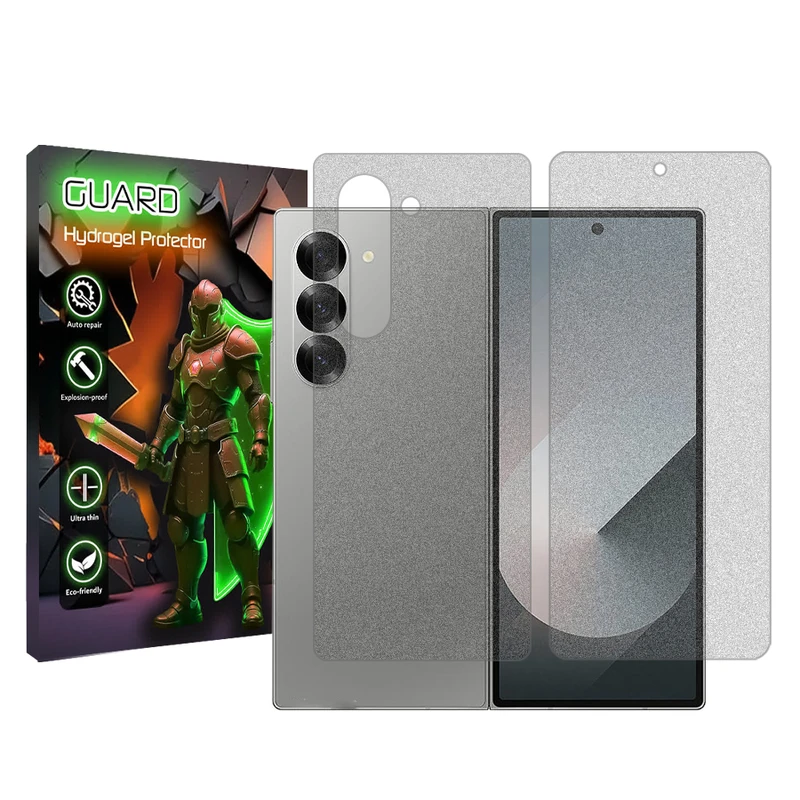 محافظ صفحه نمایش مات گارد مدل Tough مناسب برای گوشی موبایل سامسونگ Galaxy Z Fold6 به همراه محافظ پشت گوشی
