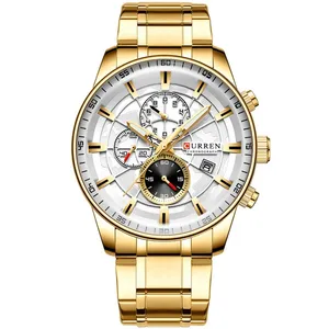 ساعت مچی عقربه‌ای مردانه کورن واتچ مدل curren 8362 gold