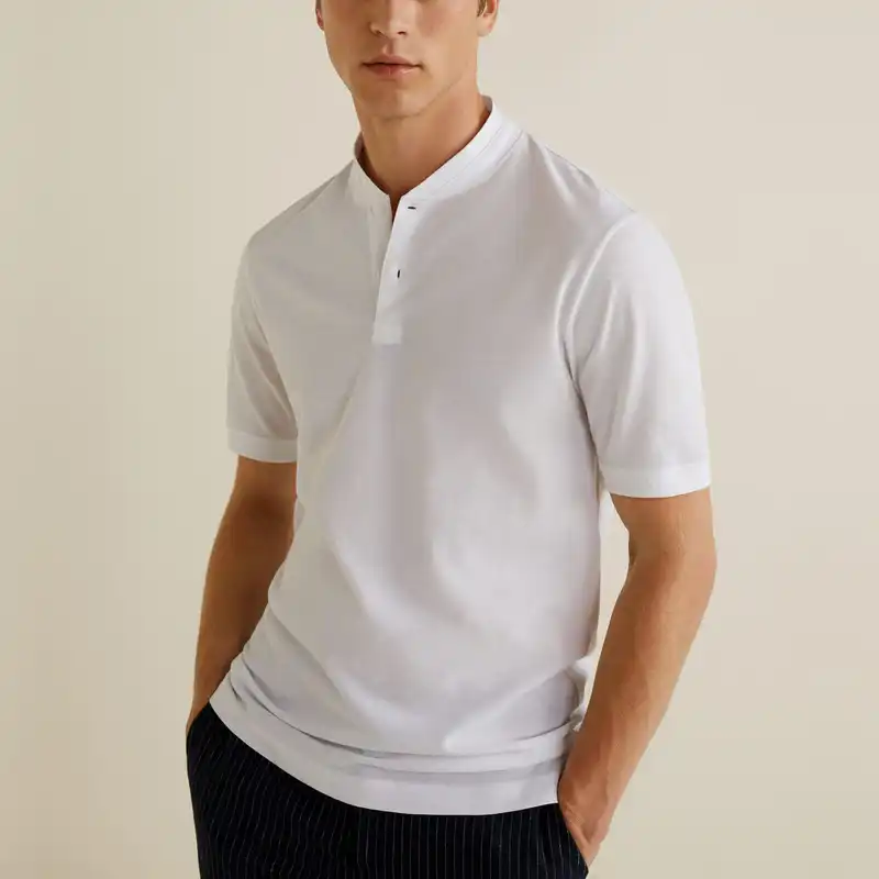 پولوشرت آستین کوتاه مردانه مانگو مدل WT746HOO