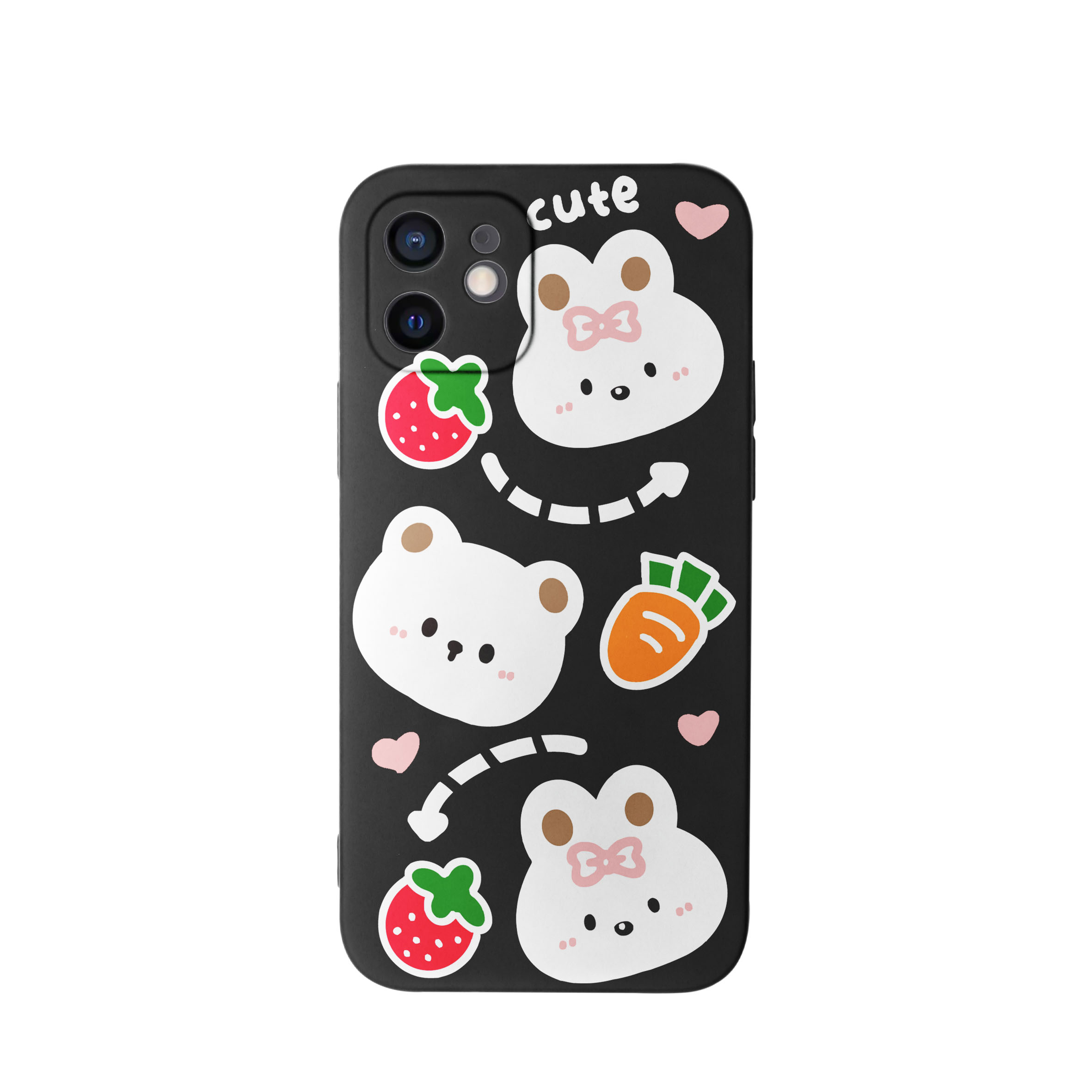 کاور طرح خرس و خرگوش دخترانه کد f4014 مناسب برای گوشی موبایل اپل iphone 11