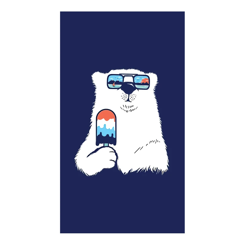 برچسب لپ تاپ پویا مارکت طرح بستنی زمستونی کد 3082