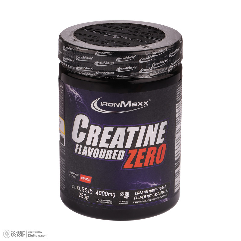 پودر کراتین زیرو با طعم پرتقال آیرون مکس - 250 گرم پودر کراتین زیرو با طعم پرتقال آیرون مکس - 250 گرم