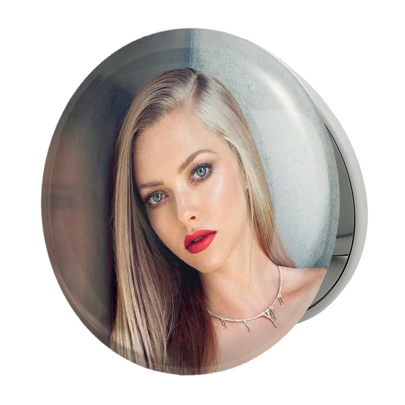 آینه جیبی خندالو طرح آماندا سایفرد Amanda Seyfried مدل تاشو کد 6400 