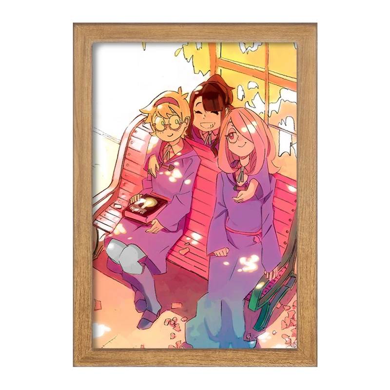 تابلو خندالو مدل سوسی و اکو و جانسون انیمه جادوگران کوچک Little Witch Academia  کد 22886