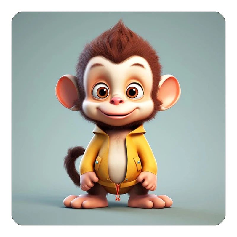 مگنت کاکتی طرح حیوانات کارتونی مدل mp27897