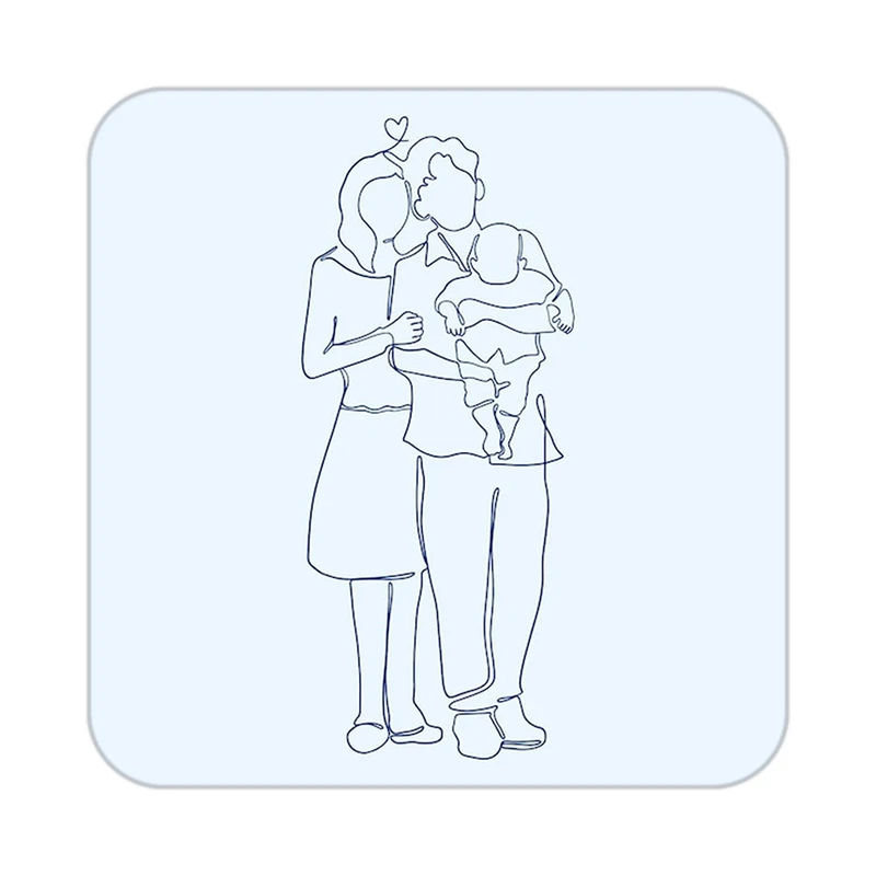 زیر لیوانی کاکتی طرح عاشقانه مدل mp37689