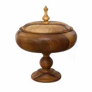 شکلات خوری چوبی مدل پایه دار کد w84