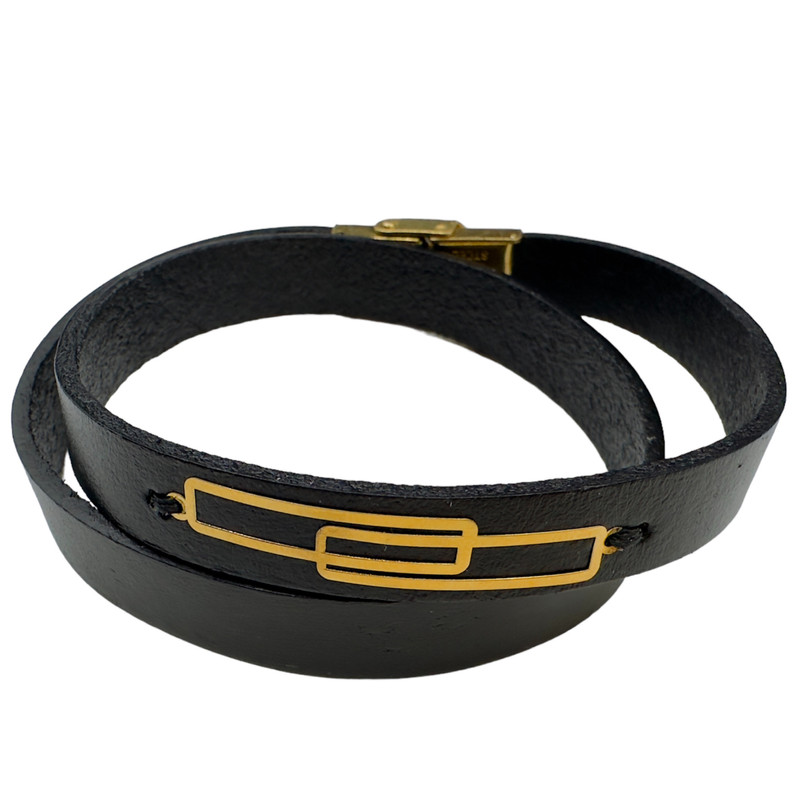 دستبند طلا 18 عیار مردانه مدل 011201