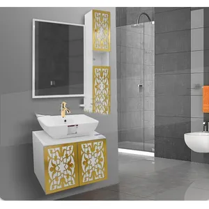 ست کابینت روشویی کاسپین مدل الدورادو به همراه آینه و باکس 