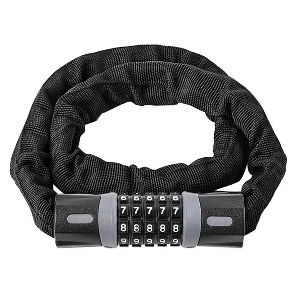 قفل موتور سیکلت مدل رمزدار زنجیر تمام فولادی کد 8362