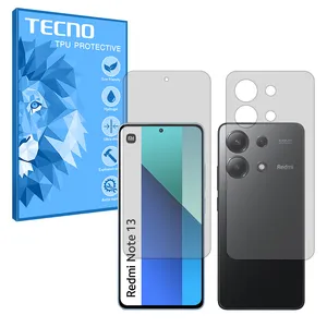 Tecno Resistant model matte screen protector suitable for Xiaomi Redmi Note 13 4G mobile phone along with the back protector
