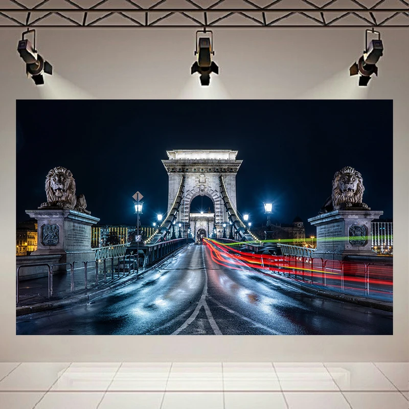 استیکر  طرح سازه مدل پل Szechenyi Chain بوداپست مجارستان کد AR1219